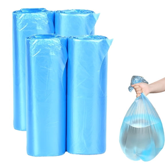 CCOCC Eco Friendly Recycled Garbage Bags, Leakproof Design for Indoor Outdoor Use, Multipurpose Trash Bags with No Smell, 100 Counts Blue Recycle Bags