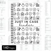 CCOCC End of Life Planner, Estate Planning Organizer, Spiral Bound Notebook, 6X9 In, 140 Pages, Document Organizer Binder, Medical Journal, Bill Planner, 1 Pc, Life Organizing Kit