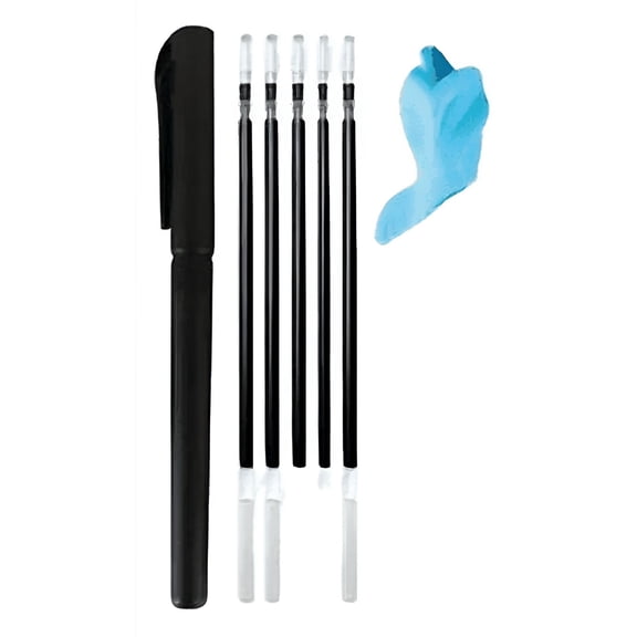 CCOCC Ergonomic Groove Writing Pen Set with Soft Grip, Refillable Ink for Handwriting Practice & Tracing