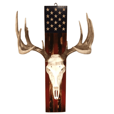 CCOCC European Mount Skull Hanger Wooden Retro Style Skull Hooker Enhance The Taste Of The Space Deer Skull Mount Style