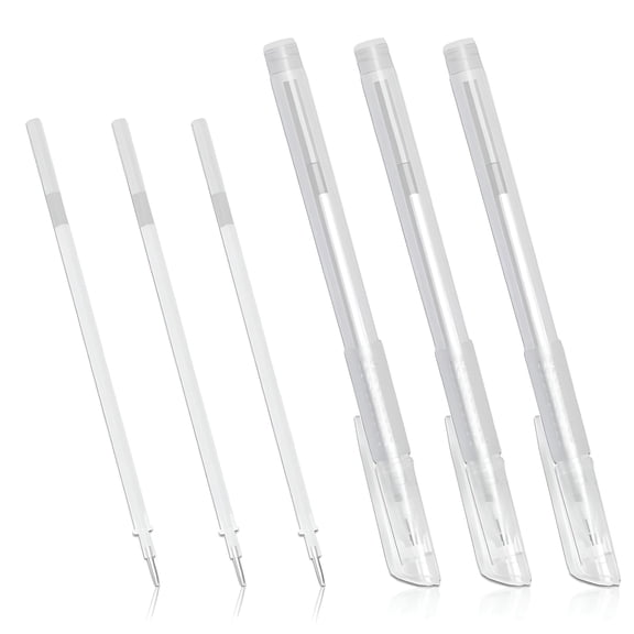 CCOCC Eyebrow Microblading Marker Pen, Tattoo Eyeliner, Surgical Tip Markers Skin Marker Pen, Tattoo Pen, Makeup Position Skin Marker Pencil (White)
