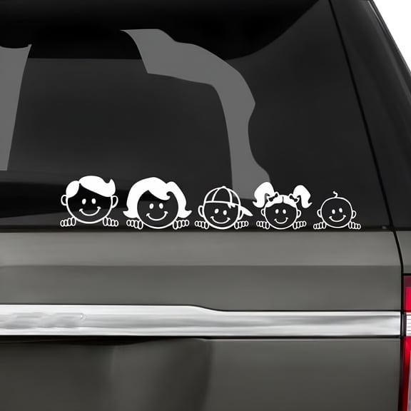 CCOCC Family Car Decals Stickers for Car Windows Bumper Phone Notebook Vinyl Decal Bumper Stickers