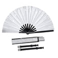 thumbnail image 1 of ACDANC Fans for Line Dancing,Boots on the Ground Hand Fan,Hassle-Free Unfolding Dancing Fans,Silver, 1 of 4
