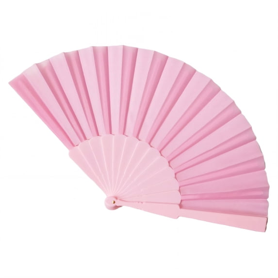 CCOCC Fans for Line Dancing,Thick Bamboo Ribs Boots on the Ground Hand Fan,Vibrant Sound Sublimation Fans Blank,Pink