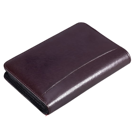 CCOCC Faux Leather Portfolio Binder with Zipper, Business Notebook & File Folder, Professional Meeting Organizer