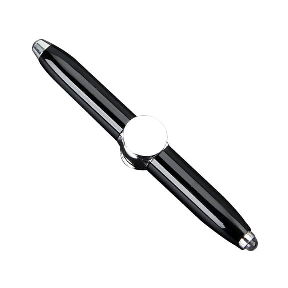 CCOCC Fidget Spinner Pen with LED Light, Stress Relief Ballpoint Pen for ADHD Focus, Fun Desk Toy Gift for Kids & Adults