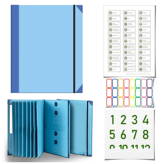CCOCC File Folder Accordion Design Document Organizer Convenient Storage Manila Folder