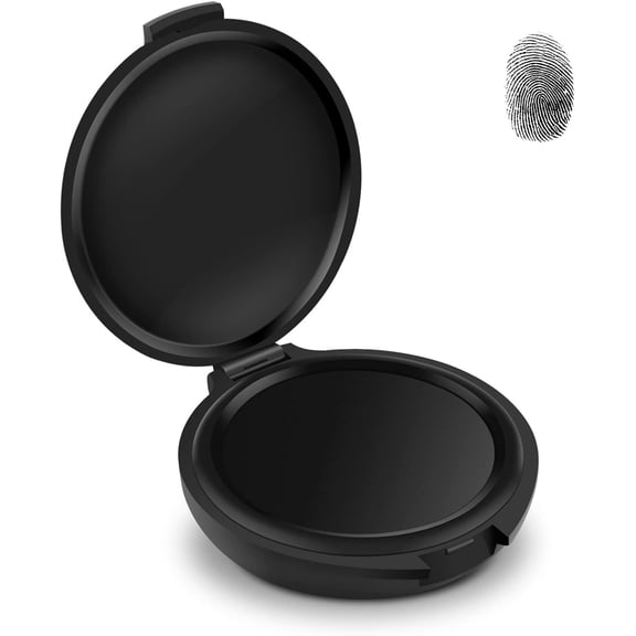 CCOCC Fingerprint Ink Pads,Thumbprint Ink Pad for Notary Supplies Identification Security Id Fingerprint Cards Law Enforcement Fingerprint(Black-1 Pack)