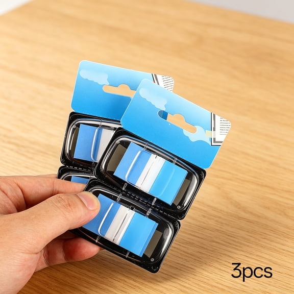CCOCC Flags-Blue,Sticky Flags Tabs,50/Dispenser,2 Dispenser/Pack,3 Packs