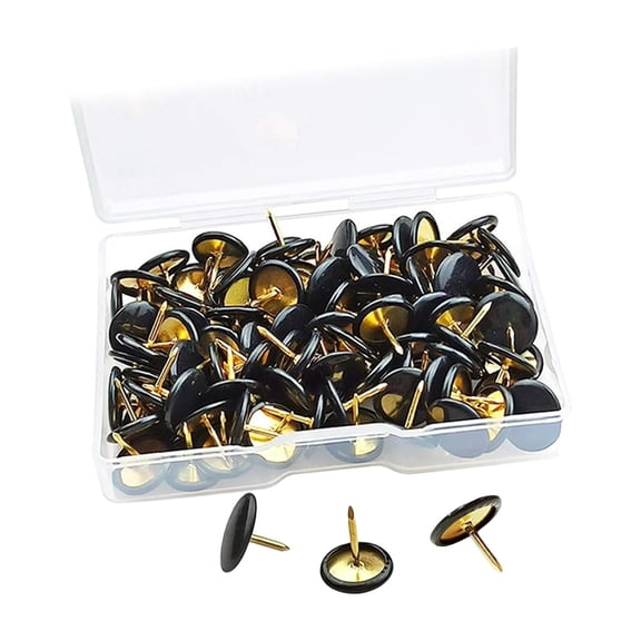 CCOCC Flat Head Push Pins,200Pcs Black Push Pins