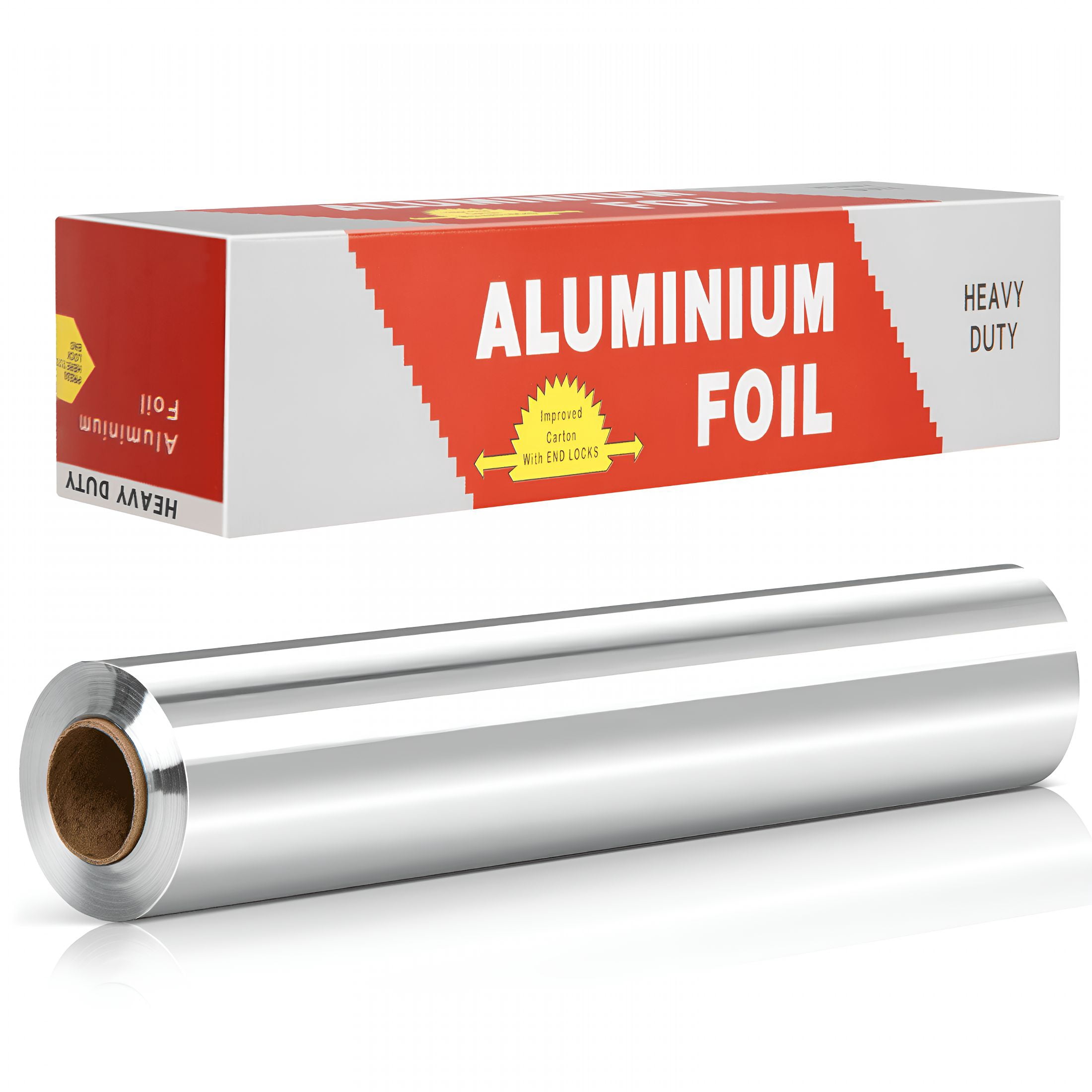 CCOCC Foil Wrap,Strength Aluminum Foil Roll with Serrated Cutter,Freezer Safe and Grill Safe,Great for Foil Packets and Home Cooking,12 Inches Wide,100 Total Sq.Ft