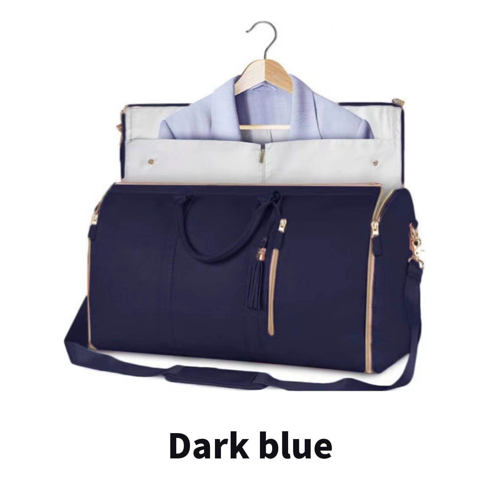 MISSMILE Garment Bags for Travel,Sturdy Travel Garment Bag,Practical Suit Bag Travel,Dark Blue