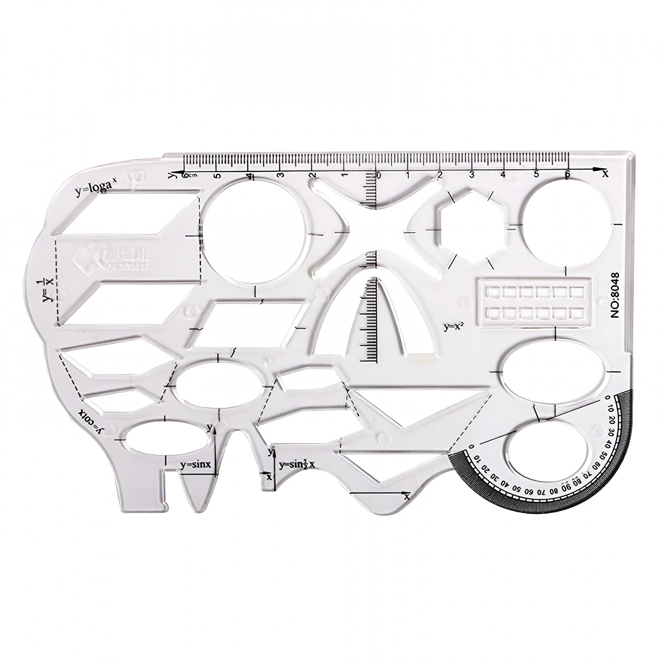 Shape Template Ruler CCOCC Geometric Drawings Templates,Stencils Plastic Measuring Template ...
