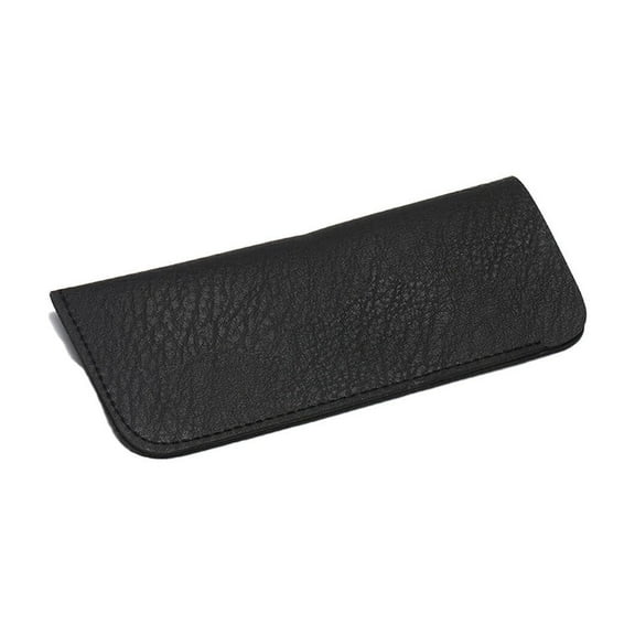 CCOCC Glasses Case,Soft Faux Leather and Felt Interior Sunglasses Case,Waterproof and Lightweight Eyeglass Case,Black