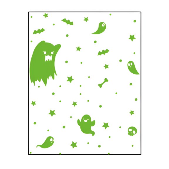 CCOCC Glow in The Dark Window Decals Luminous Stickers Ghost Wall Stickers Bat Wall Stickers Night Glow Decals for Halloween Theme Party