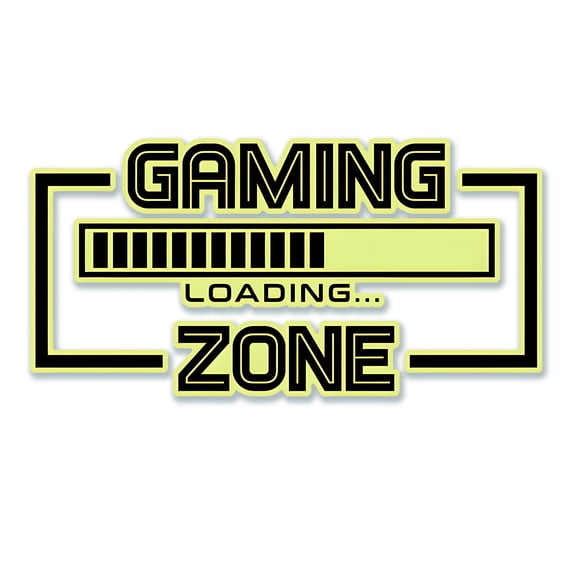 CCOCC Glow in the Dark Stickers,Glowing Night Effect Gaming Room Decor,Gaming Zone Graphics Wall Decor for Bedroom,Green