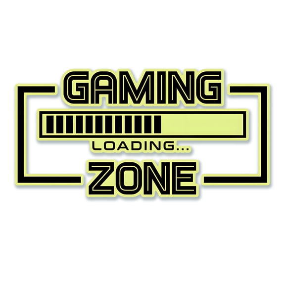 CCOCC Glow in the Dark Stickers,Glowing Night Effect Gaming Room Decor,Gaming Zone Graphics Wall Decor for Bedroom,Green