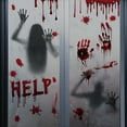 thumbnail image 1 of CCOCC Halloween Window Clings,Blood Handprint Scary Halloween Decoration Window Stickers Decals for Wall,Floor,Window,Bathroom,Zombie, 1 of 7