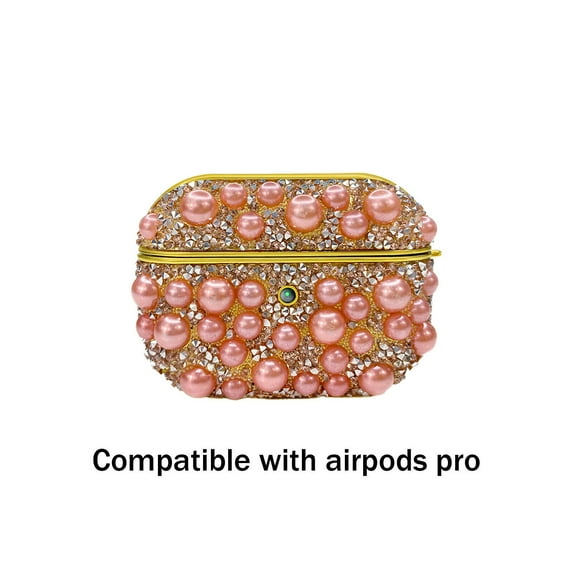 CCOCC Headphone Case,Precise Charging Port Cutout for Airpods Pro 2 Case,Smooth Wireless and Wired Charging Compatible with Apple Airpods Pro 2nd Generation Case,Pink
