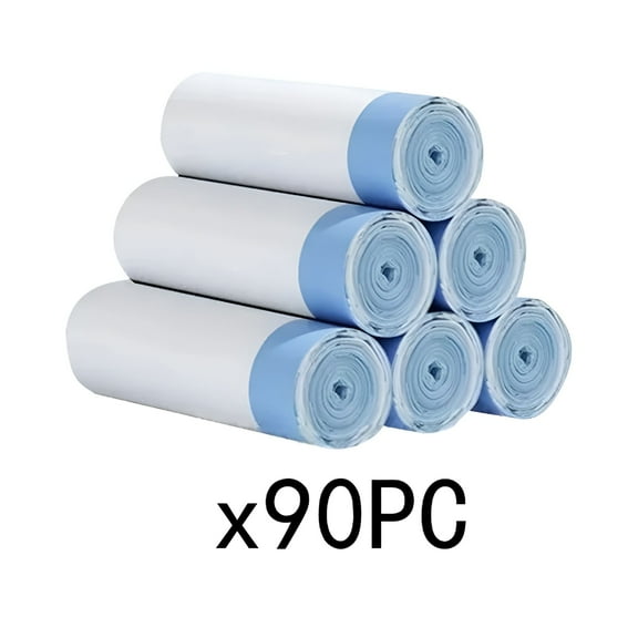 CCOCC Heavy Duty 13~20 gallon Trash Bags,Ultra Strong Thickened Drawstring Garbage Bags,Clean Burst Scent,90 Bags,17.72x19.69"
