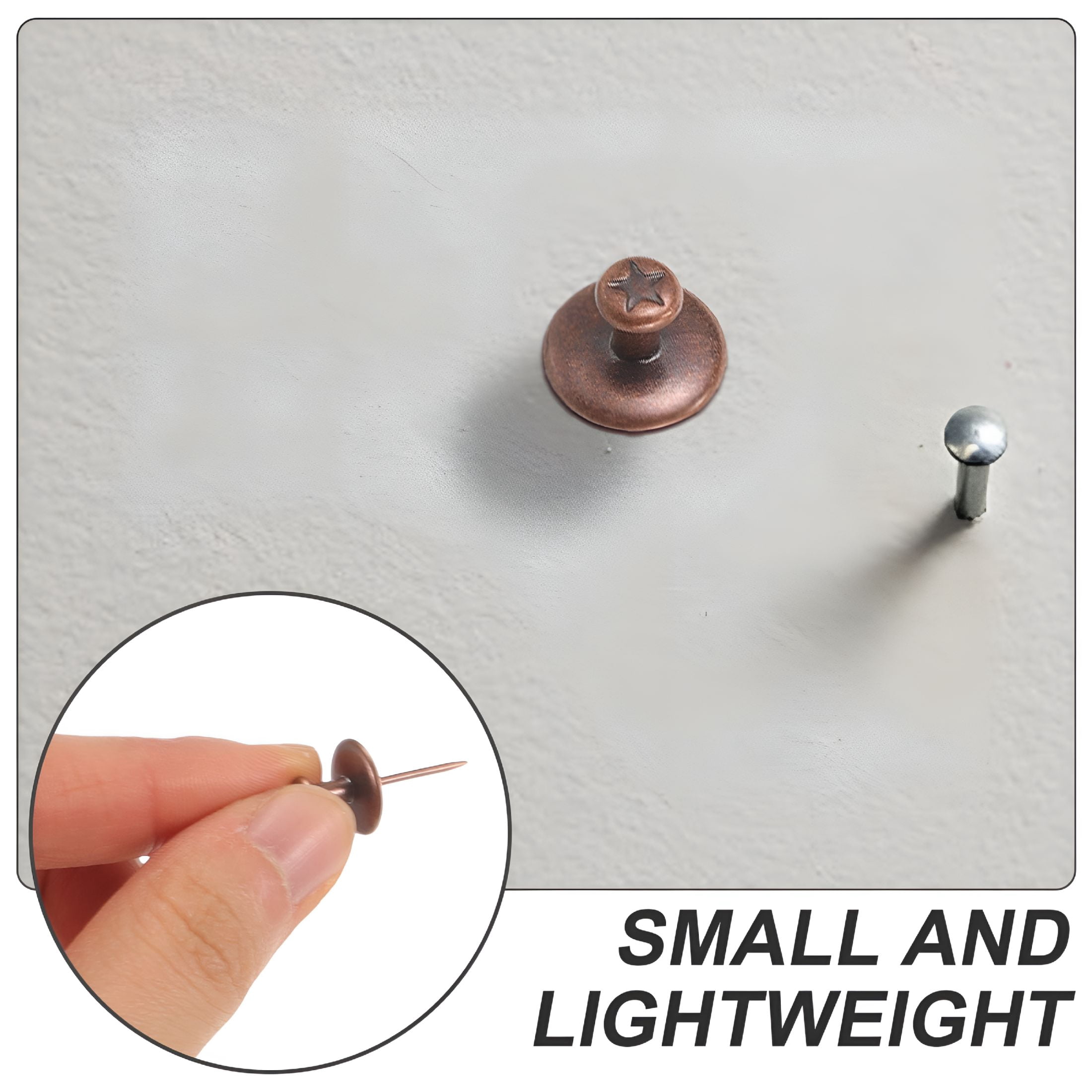 CCOCC Heavy Duty Thumb Tacks 20pcs Picture Hanging Push Pins Wall ...