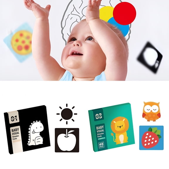 CCOCC High Contrast Baby Flashcards Black and White Infant Cards Sensory Cards