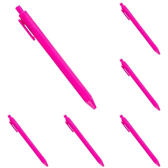 CCOCC Ballpoint Pens Retractable Ballpoint Pens-10 Pack in Rose Pink for Everyday Use Retractable Pens
