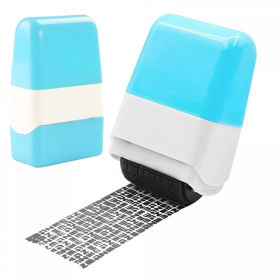 CCOCC Identity Protection Roller Stamp, Refillable Privacy Security Shredder for Confidential Documents, Mail, and Credit Cards