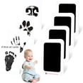 thumbnail image 1 of CCOCC Inkless Baby Hand & Footprint Kit 4 Pack 8 Art Cards,3.7X2.3In Mess Free Clean Touch Ink Pad for Newborn Keepsake,Baby Handprint and Footprint Memory Gift for New Parents, 1 of 8