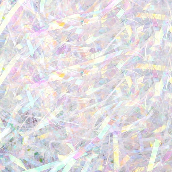 CCOCC Iridescent Plastic Gift Basket Filler 7Oz Holographic Crinkle | Cut Shredded Confetti, Premium Box Stuffing for Party Favors, Wedding Decor, Retail Display & Seasonal Packaging
