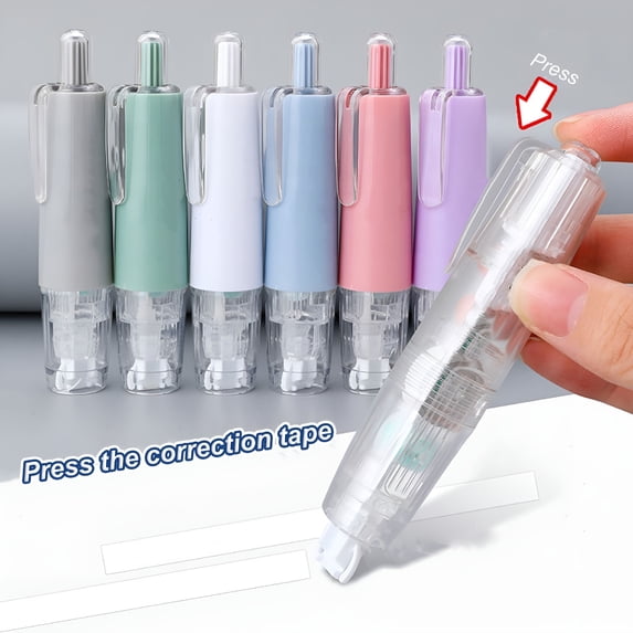 CCOCC Japanese Aesthetic White-Out Pen,Refillable and Retractable ...