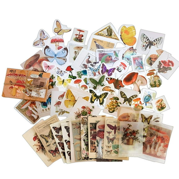 CCOCC Junk Journal,Retro Memory Junk Journal Supplies,Convenient for Storage Scrapbooking Supplies,Multicolor-6