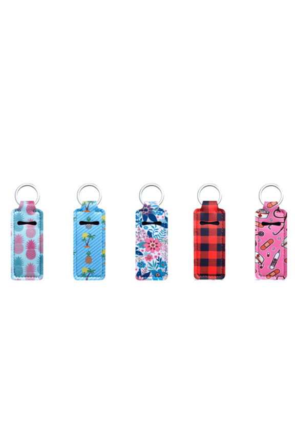 2026 New Key Chain,Handy Chapstick Holder Key Ring,Small Keychain Lanyard Ideal for Lip Balm On-The-Go,For Travel,Work,School,Outdoor