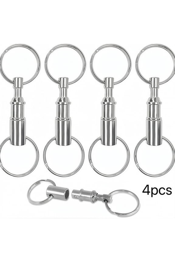 Key Chain,Quick Release Keychain With Dual-Ring Key Holder,Corrosion-Resistant Key Organizer For Everyday Carry