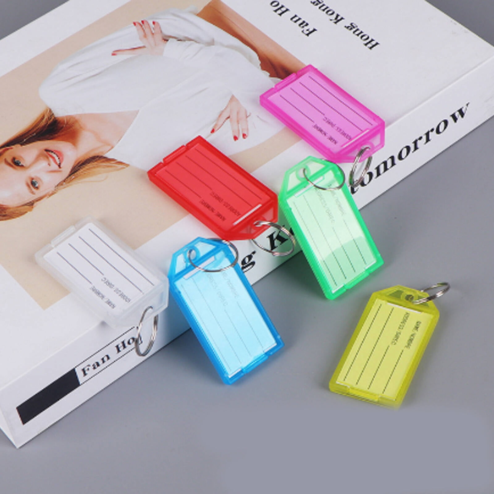 CCOCC Key Tags with Labels,Convenient Flip-Open Design Key Tags,Dual ...