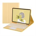 thumbnail image 1 of CCOCC Keyboard Case Convenient Typing Experience Case with Keyboard Sturdy Shell Compatible with Ipad Mini 2/3/4/5 Keyboard Case for Ipad,Yellow, 1 of 4