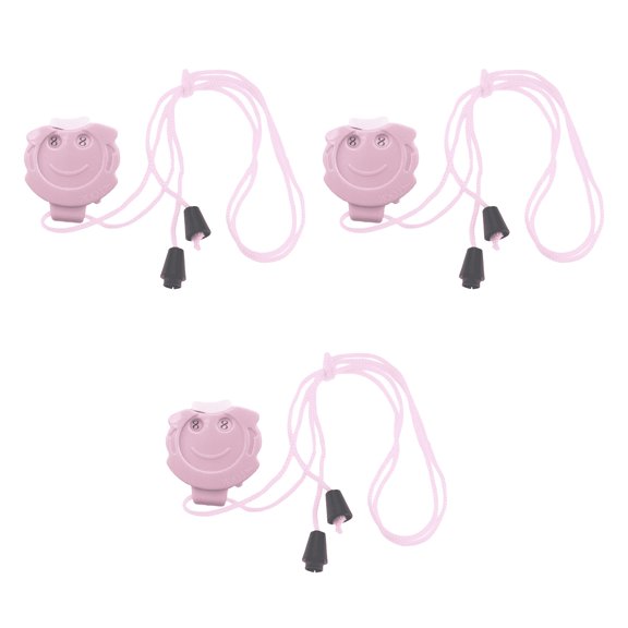 CCOCC Knitting Row Counter 3 Pack, Cute Cartoon Stitch Tally Counter for Crochet, Durable Plastic Yarn Counter with Hanging Cord, Fun Craft Tool for Beginners and Adults, Pink Style 3
