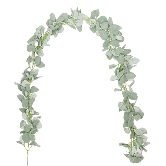 CCOCC Lambs Ear Garland,Dense Twisted Vine Design Fake Plants,Realistic Lambs Ear Leaves Long-Lasting Artificial Plants Winter Garland,Green,6.56Ft