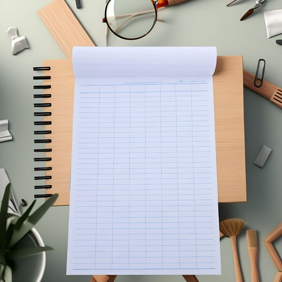 CCOCC Large Accounting Ledger Book for Bookkeeping, Columnar Journal Notebook, for Office, Home Accounting, Freelance, Tax Prep.