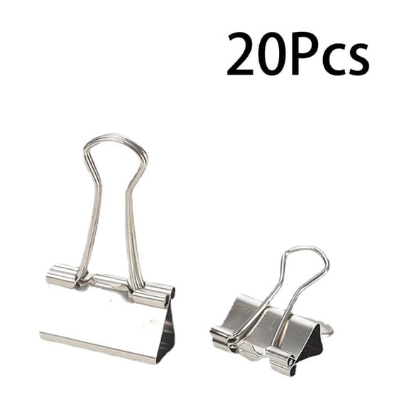 CCOCC Large Binder Clips,Classic Silver Design Paper Clips Large,Rust-Resistant Nickel Coating Clips Office Supplies