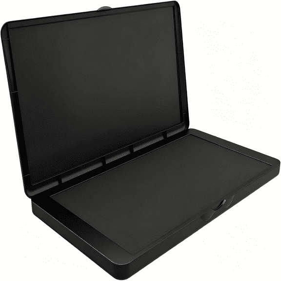 CCOCC Large Black Ink Pad 6.29 x 3.54 Inch, Felt Rubber Stamp Pad for Office