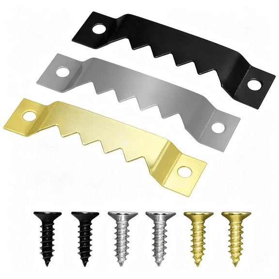 CCOCC Large Sawtooth Picture Frame Hangers with Screws - 30 Pack, Supports 50 Ibs, Picture Hanging Hooks for Hanging Photo Frames Canvas Artwork Paintings Picture Hanging Hardware