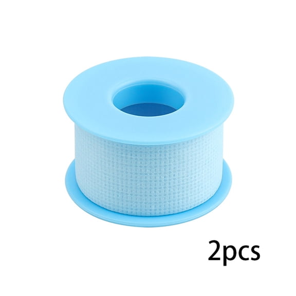 CCOCC Lash Tape for Eyelash Extensions Blue Eyelash Tape for Extensions Sensitive Silicone Gel Easy Tear Breathable Medical Microporous Eyelash Extension Tape(0.98In 3.9Yd,2 Rolls)