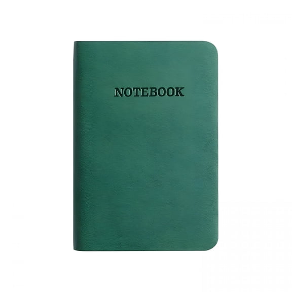 CCOCC Leather Notebook A7 Mini Notebook Portable Pocket Notepad Memo Diary Planner Agenda Organizer Office Stationery (Green)