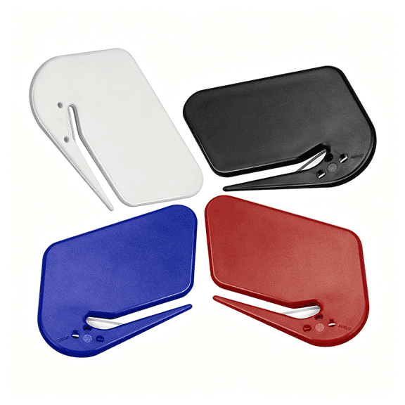 CCOCC Letter Opener Envelope Slitter 4 Pack Letter Openers Plastic with Blade Envelope Opener Mail Opener for Envelope,Package,Paper Cut,Safe Letter Opener