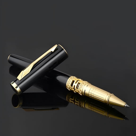 CCOCC Luxury Metal Ballpoint Pen with Dragon Sculpture, 0.7mm Roller Pen for Business, Customized Name Logo Gift