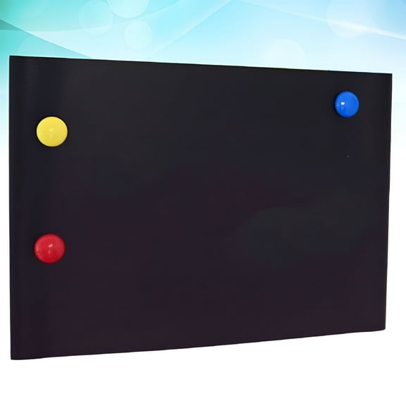 CCOCC Magnetic Blackboard Erasable Flexible Wall Blackboard Refrigerator Message Board (A3,Black)