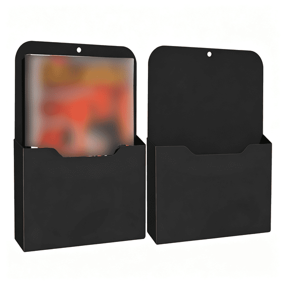 CCOCC Magnetic File Holder,2 Pack Magnetic Paper Holder for Refrigerator,File Cabinets and Fridge,Magnetic Pocket Wall Hanging File Organizer,Magnetic File Folder Case for Mail Letter Notebook