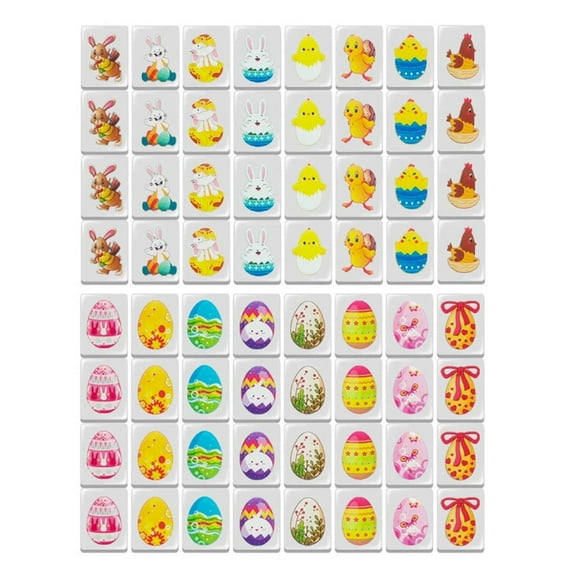 CCOCC Mahjong Tile Set,24mm Puzzle Mahjong Mahjong Set,Two-Player Game Easy Fun Mahjong Game Set,Style7