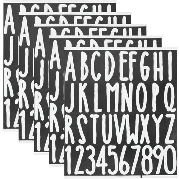 CCOCC Mailbox Stickers Letters for Crafts Water Proof Removable Reflective Numbers Doorplate Decals